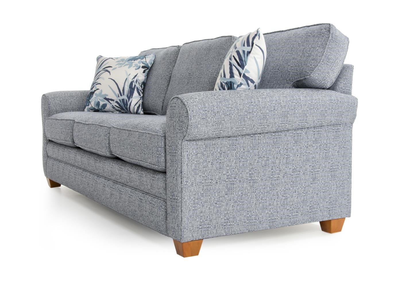 Capris Furniture 402 Q402 ALLOX OCEAN Casual Rolled Arm Sleeper Sofa